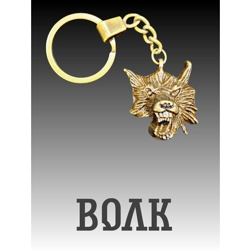 фото Славянский защитный оберег, амулет, подвеска-талисман на шею, красивый кулон медальон, брелок для ключей "волк" нет бренда
