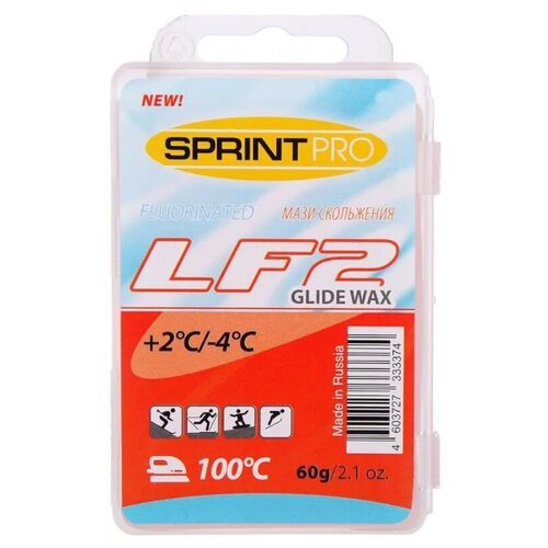 фото Парафин sprint pro +2/-4 60г (красный) lf-2