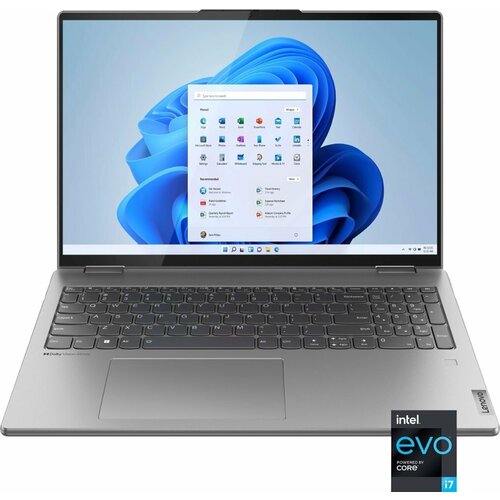 Ноутбук Lenovo Yoga 7 16IAP7 Intel Core i7 1260P 2100MHz 16 2560x1600 100 sRGB 16GB LPDDR5 512GB SSD Intel Iris Xe Graphics Win 11 Home 82QG0000US 14465000₽