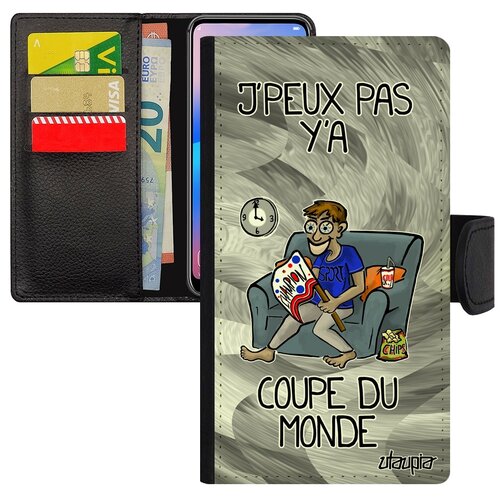 фото Чехол книжка на мобильный apple iphone se 2020, "не могу - кубок мира!" спорт комикс utaupia