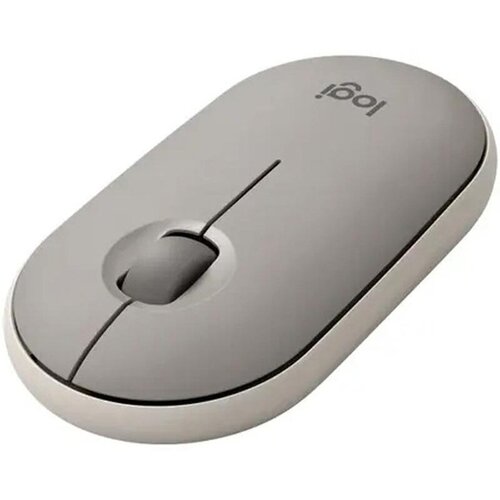 Мышь компьютерная Logitech WRL PEBBLE M350 GREY 910-006653, 1 шт. мышь беспроводная logitech pebble m350 910 005717 910 005575 розовый