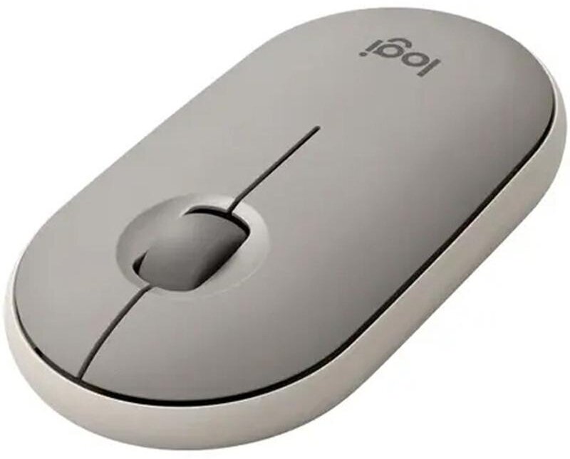 Мышь компьютерная Logitech WRL PEBBLE M350 GREY 910-006653