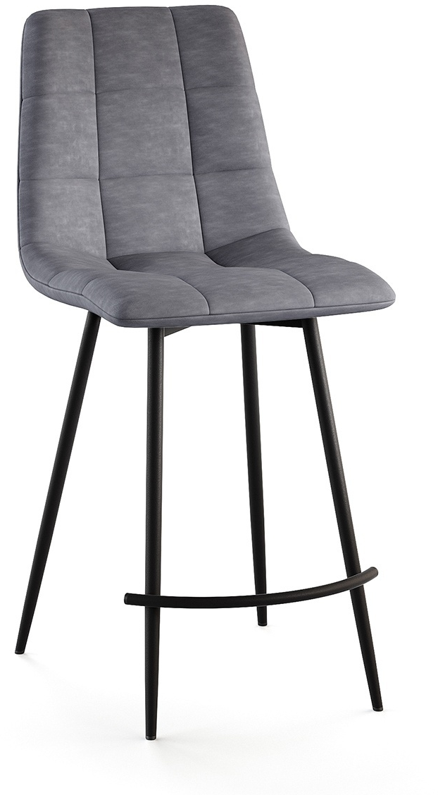 Полубарный стул для кухни, 62см, Чили, серый - фотография № 1