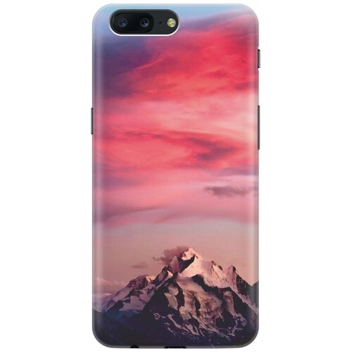 фото Cиликоновый чехол на oneplus 5 / ванплюс 5 с принтом "горы и небо" gosso