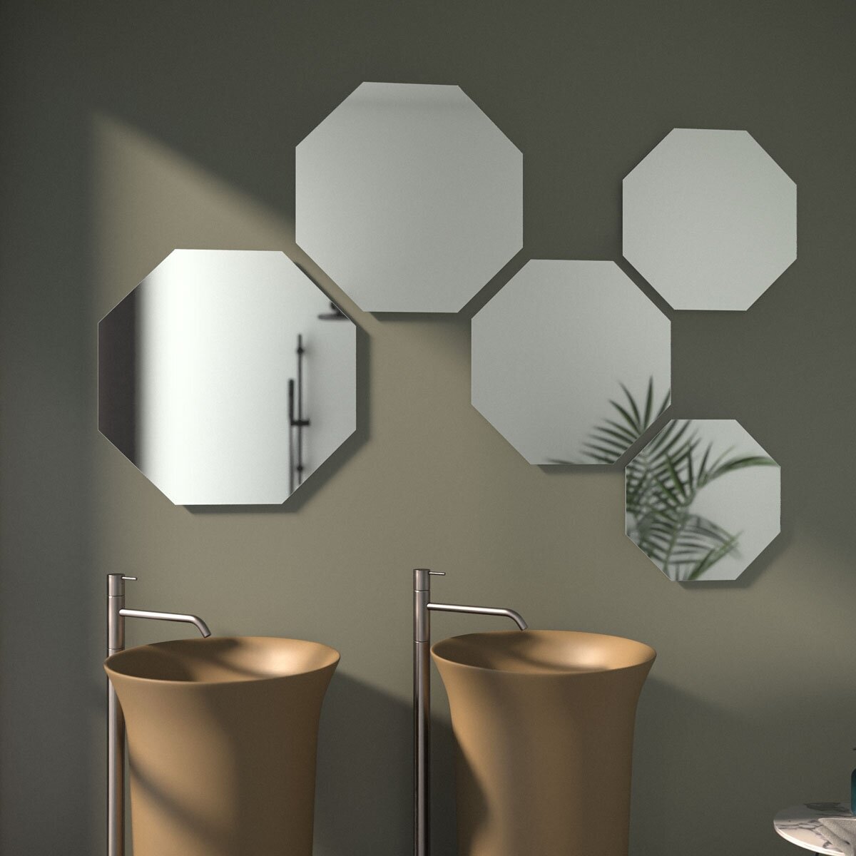 Зеркало настенное EDGE EVOFORM 50х50 см, для гостиной, прихожей, спальни, кабинета и ванной комнаты, SP 9926