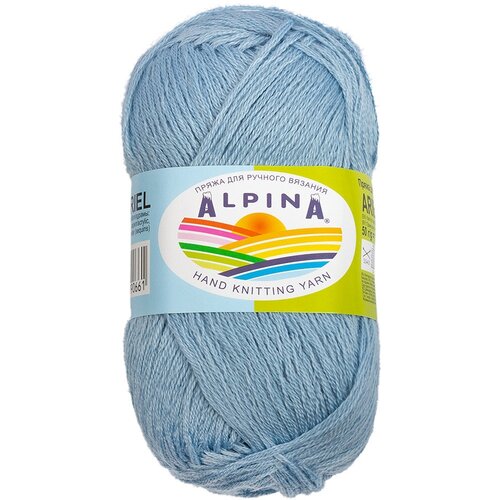 Пряжа ALPINA ARIEL 98% акрил, 2% пайетки 50 г 150 м 10 св. голубой