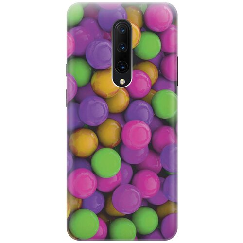 фото Gosso ультратонкий силиконовый чехол-накладка для oneplus 7 pro с принтом "разноцветные драже"