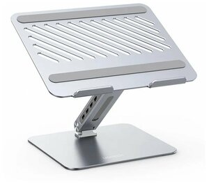 Фото Подставка складная для ноутбука UGREEN CM532 (60975) Laptop Stand with USB-C хабом серебристая