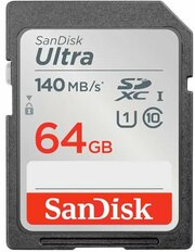 SD 64GB SanDisk SDXC Class 10 UHS-I Ultra 140MB/s SDSDUNB-064G-GN6IN