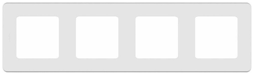 Рамка Legrand Inspiria четырехместная универсальная белый