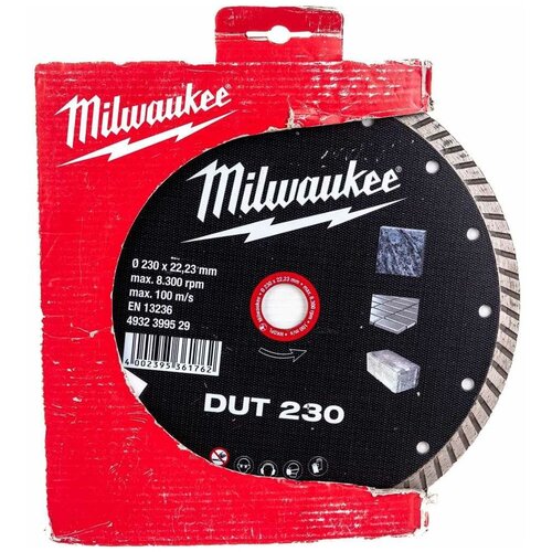 Диск алмазный MILWAUKEE DUT 230 диск алмазный 230 wurth