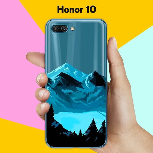 силиконовый чехол горы и озеро на honor 8x Силиконовый чехол Горы и озеро на Honor 10