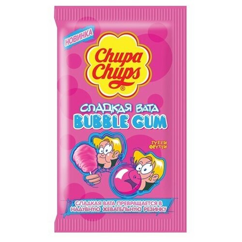 Жевательная резинка Chupa Chups Bubble gum Сладкая вата 11 г