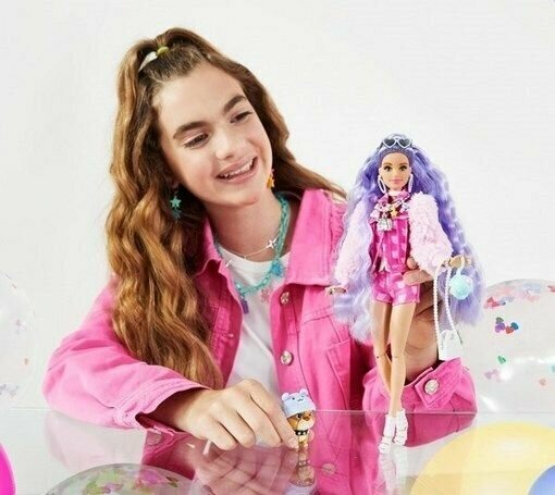 Barbie Кукла Экстра Милли с сиреневыми волосами - фото №11