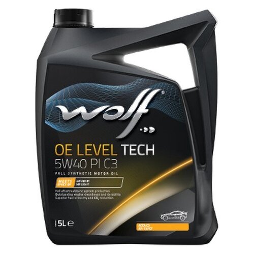 фото Синтетическое моторное масло wolf oe leveltech 5w40 pi c3, 1 л