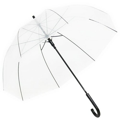 Зонт женский трость, прозрачный