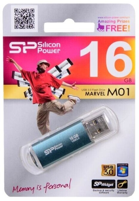 флешка 16ГБ Silicon Power Marvel M01 - фото №7
