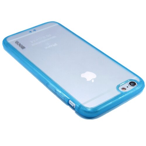 фото Чехол-накладка для iphone 6\6s (4.7) hoco steel trans pc+tpu син