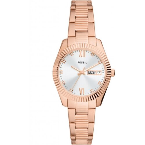 фото Наручные часы fossil es5200, серебряный, розовый