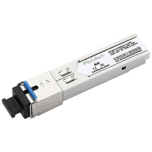 Industrial SFP WDM 1,25 Гбит/с, 10 км, 1310/1490 нм, SMF, SC