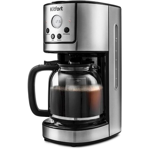 Кофеварка капельная Kitfort КТ-732 900Вт нержавеющая стальчерный 736300₽