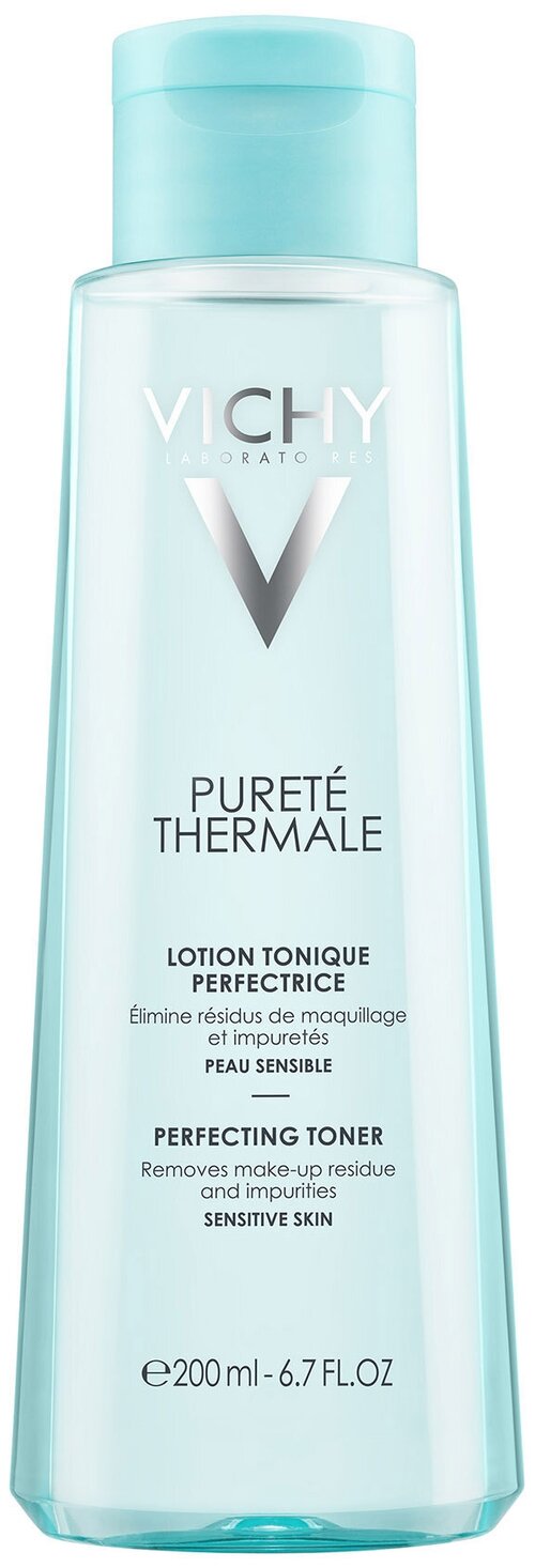 Vichy Purete Thermale Тоник совершенствующий для очищения чувствительной кожи, 200 мл