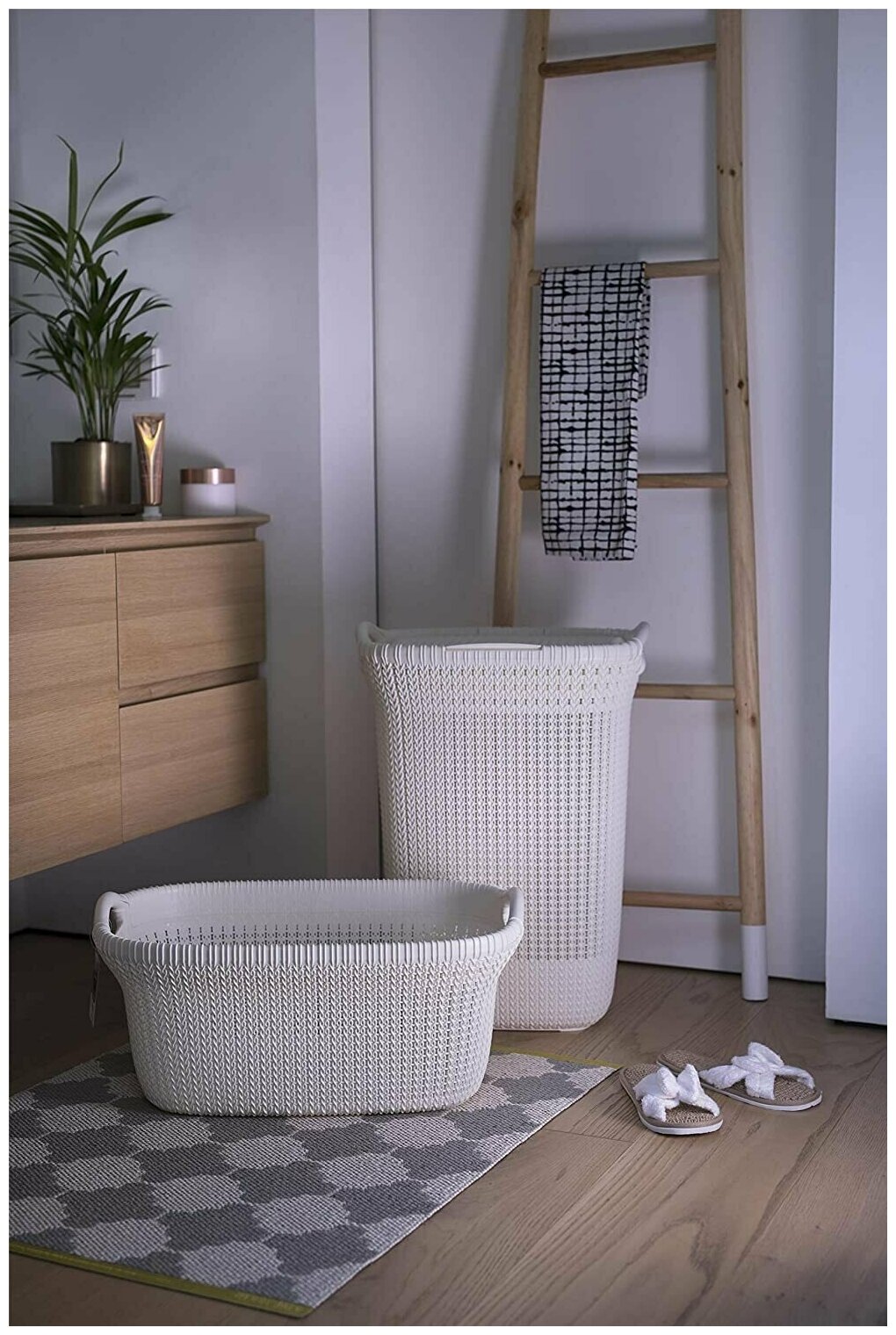 Корзина Curver Knit 40L (кремовый) - фото №12