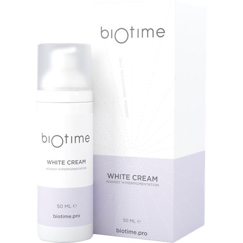 Biotime Крем White Cream Отбеливающий, 50 мл gernetic international creme eclaircissante lightening cream отбеливающий и восстанавливающий ночной крем 50 мл