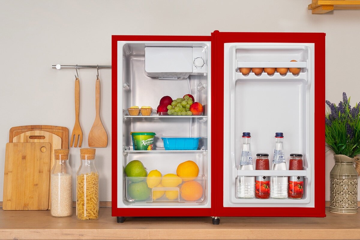 Холодильник отдельностоящий OLTO RF-090 RED - фотография № 9