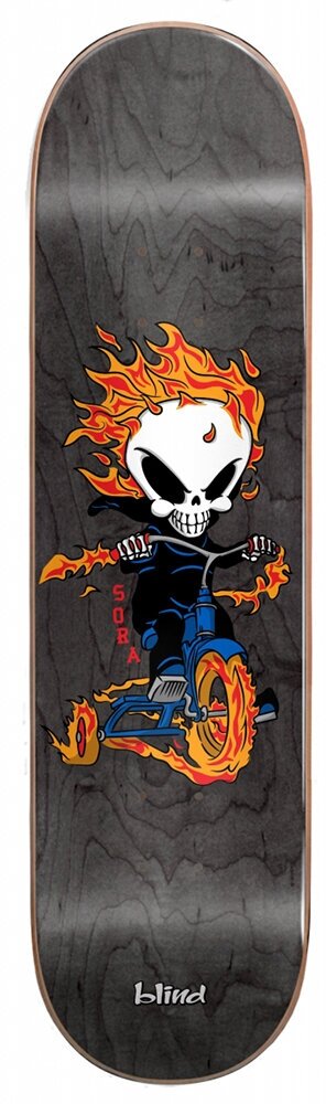 Дека для скейтборда Blind sora reaper rider super sap r7 black, размер 8.125x32