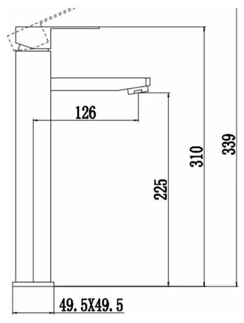 Комплект для ванной, 4 предмета (тумба Bau Dream 60 + раковина чаша BAU D41, белая + смеситель Hotel Still, выпуск клик-клак, белый) - фотография № 11