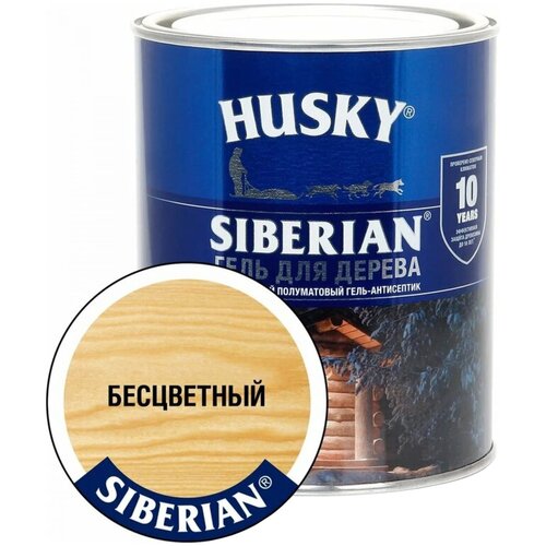 Антисептик для дерева HUSKY Siberian 0,9 л бесцветный полуматовый