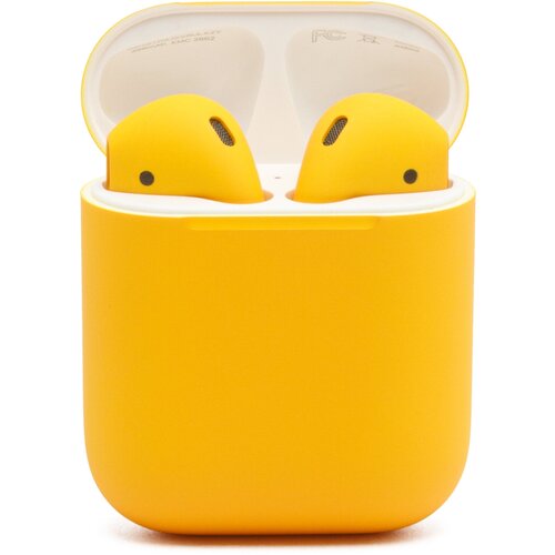 Беспроводные наушники Apple AirPods 2 Color без беспроводной зарядки чехла матовый оранжевый 2299000₽