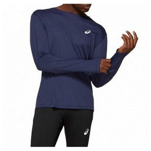 фото Лонгслив мужской asics 2011a010 406 silver ls top 2011a010406 размер 50 цвет синий