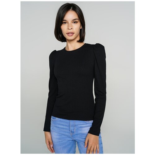 фото Футболка с длин.рукавом твое 75177 размер xs, черный, women