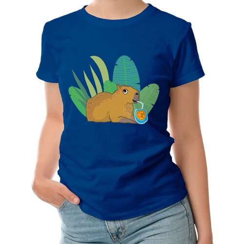 фото Футболка roly, размер l, синий