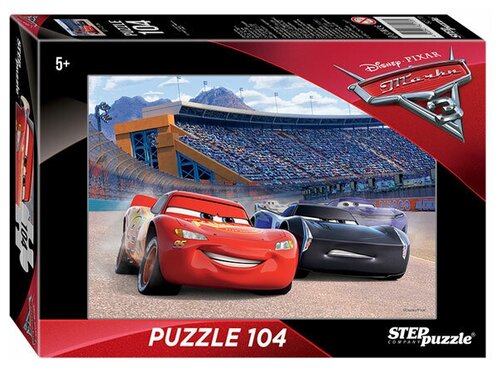 Пазл Step puzzle Disney Тачки - 3 (82170), 104 дет., 20х14х3.5 см, разноцветный