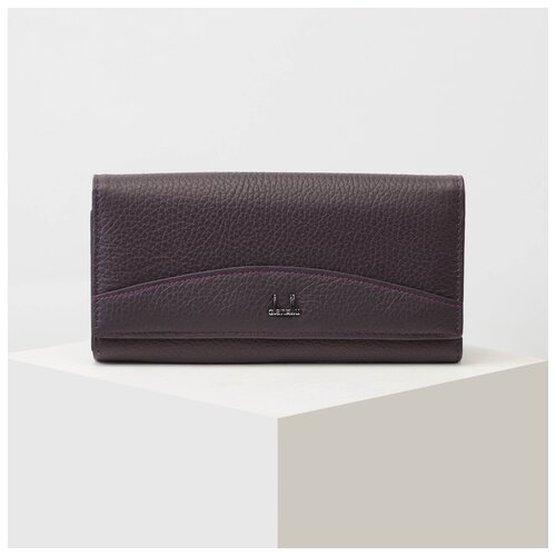 фото Кошелек жен 04-01-01 бренда 18,5*3*9,5 см, 3 отд, на клапане, фиолетовый 4643262 сима-ленд