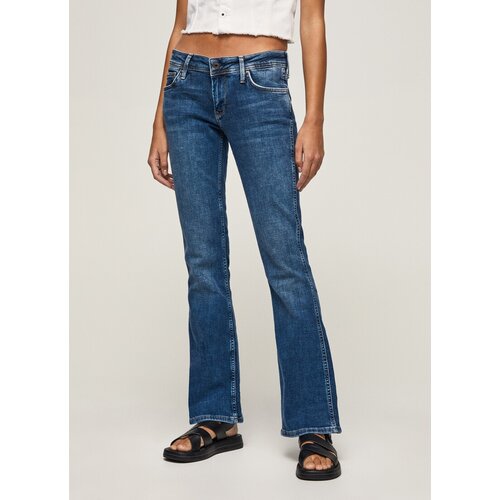 фото Джинсы клеш pepe jeans, размер 26, голубой
