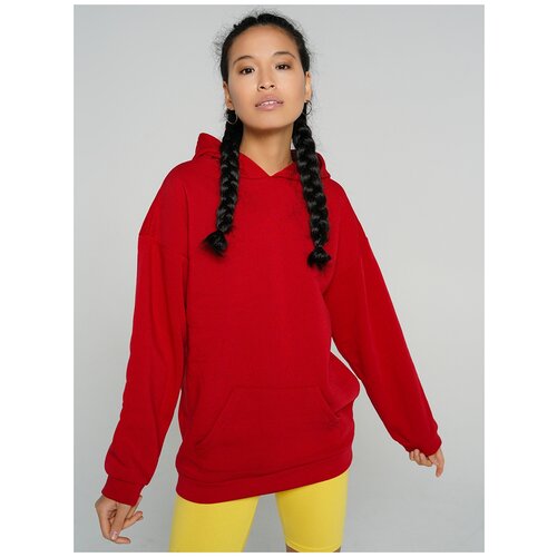 фото Толстовка с капюшоном твое a7471 размер xs, красный, women