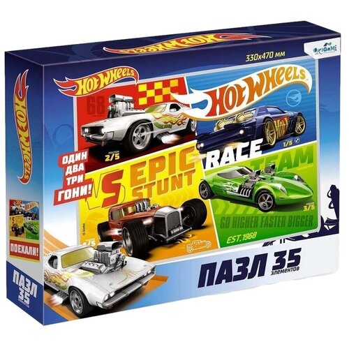 фото Пазл hot wheels команда 35эл игрушки