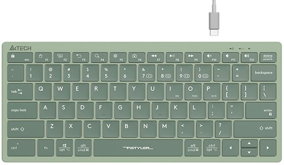 Клавиатура A4Tech Fstyler FBX51C Green