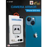 Сапфировое защитное стекло на линзы камеры Sapphire Camera Armor для iPhone 13 / iPhone 13 Mini, черный - изображение