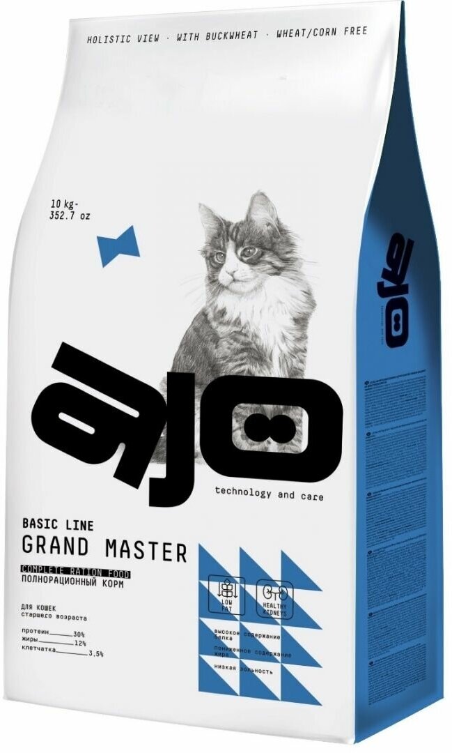 Сухой корм для кошек AJO Cat Grand Master Курица 400 г