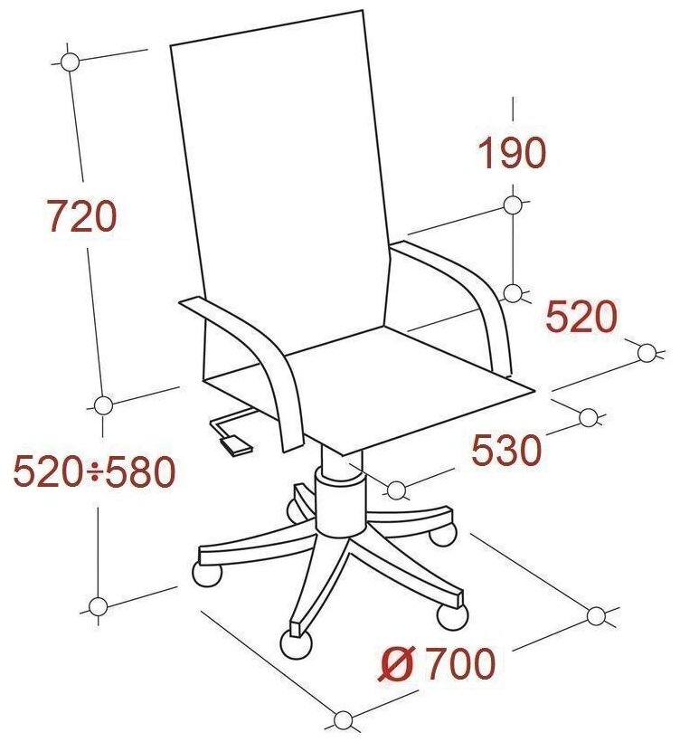 Компьютерное кресло EasyChair 641 TC для руководителя