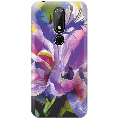 фото Cиликоновый чехол на nokia 6.1 plus / x6 (2018) / нокиа 6.1 плюс / х6 2018 с принтом "цветочная абстракция" gosso