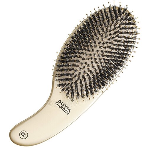 Щетка для волос Olivia Garden Expert Care Curve Boar&Nylon Bristles Gold ID2088