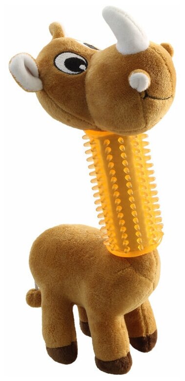 Triol игрушка для собак мягкая "Носорог в броне", 290 мм - фотография № 4