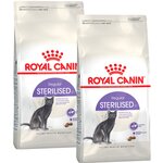 Сухой корм ROYAL CANIN STERILISED 37 для взрослых кастрированных котов и стерилизованных кошек (10 кг + 10 кг) - изображение