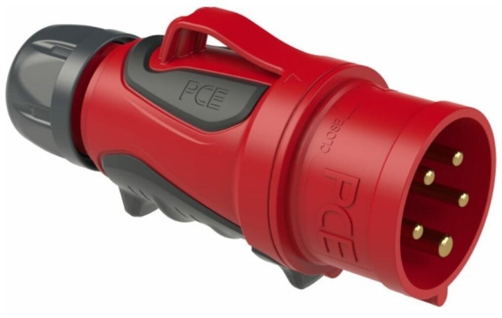 фото Кабельная вилка PCE 16А 400V 3P+N+E IP44 GRIP 0153-6 16040335